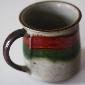 studio pottery mug | vintage earthenware